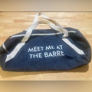 Meet me at the Barre bag in excellent condition. EUC. Light weight Gym bag